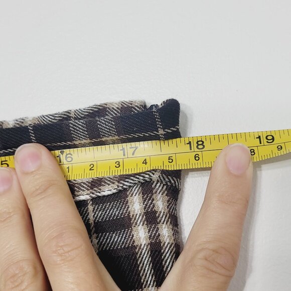 Ardene 2Pc Set Black White & Beige Two Pleated Plaid Mini Skirts Size XL - Picture 11 of 16